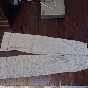 black and white dress pants